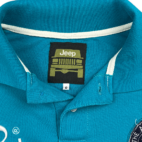 Jeep Polo Shirt Blue Patches Embroidered Branded Adult MEDIUM
