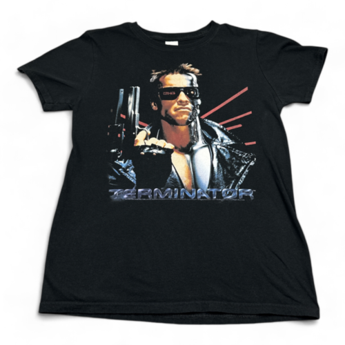 Terminator Shirt Movie Poster Art Arnold Schwarzenegger Retro Reprint Adult SMALL