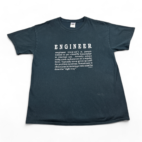 Vintage Engineer Shirt Black Math Science Problem Solver Y2K Adult LARGE