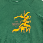 Vintage Little Orphan Annie Sweater Green Childrens Theater 90s Adult MEDIUM