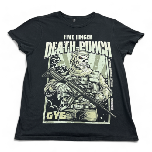Five Finger Death Punch Shirt Black Metal Band Tee GY6 Adult MEDIUM