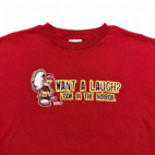 Vintage Skater Shirt Red Witnits 90s Y2K Adult MEDIUM