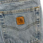 Carhartt Jeans Blue Light Wash Cotton Denim B480 Mens 36x29
