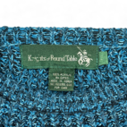 Vintage Knights of Round Table Sweater Green Black Chunky Knit 90s Adult EXTRA LARGE
