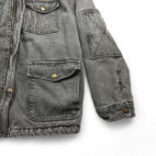 Wrangler Jean Jacket Black Denim Sherpa Lined Workwear Adult EXTRA LARGE
