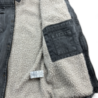 Wrangler Jean Jacket Black Denim Sherpa Lined Workwear Adult EXTRA LARGE