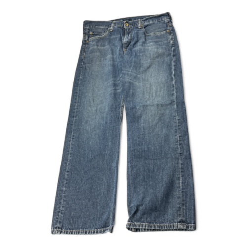 Levis Jeans Blue Loose Straight Dark Wash 569 Mens 35x30