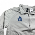 Toronto Maple Leaves Jacket Gray Adidas Zip Up Adult LARGE