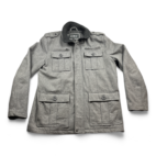 Guess Pea Coat Gray Wool Quilted Lined Jacket Adult LARGE