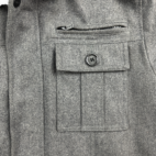 Guess Pea Coat Gray Wool Quilted Lined Jacket Adult LARGE