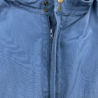 Vintage London Fog Jacket 80s Blue Bomber Hood Adult EXTRA LARGE