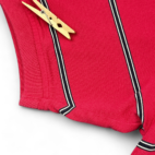 Vintage Tommy Hilfiger Polo Shirt Pink Black Stripes 90s Adult MEDIUM