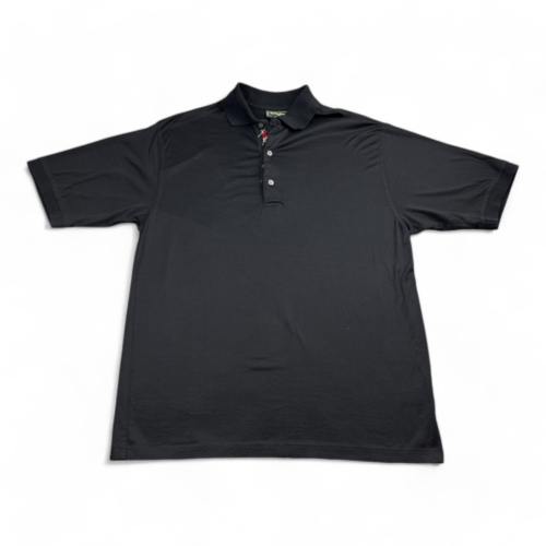 Vintage Bobby Jones Polo Shirt Black Golf 90s Adult MEDIUM