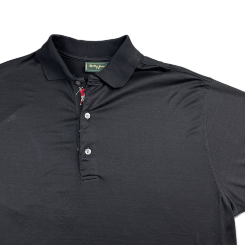 Vintage Bobby Jones Polo Shirt Black Golf 90s Adult MEDIUM