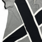 Tommy Hilfiger Polo Shirt Gray Black White Big H Youth LARGE