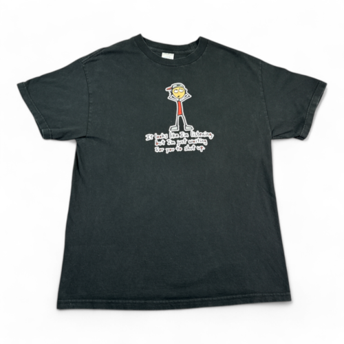 Vintage Not Listening Shirt Funny Quote 90s Adult LARGE