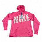 Nike Sweater Pink Womens Themra Fit Spell Out Silver Logo Womens MEDIUM