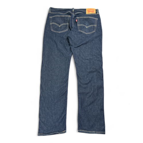 Levis Jeans Blue Tapered Regular Fit Dark Wash 502 Stretch Mens 34x32