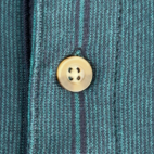 Vintage Knights of Round Table Polo Shirt Green Striped Pocket Crest 90s Adult MEDIUM