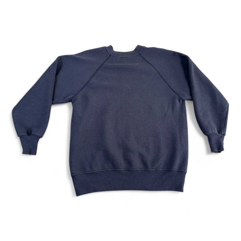 Vintage Wales Sweater Blue Raglan Sweatshirt Pullover Cymru Welsh 80s Adult MEDIUM