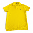 Ralph Lauren Polo Shirt Yellow Small Pony Adult MEDIUM