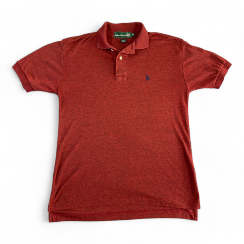 Vintage Knights of Round Table Polo Shirt Red Crest 90s Adult SMALL