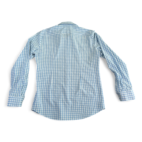 Mizzen Main Shirt Blue White Gingham Checker Leeward Trim Fit Adult LARGE