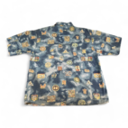 Vintage Territory Ahead Shirt Blue Abstract Art Clouds Animals Faces 90s Adult XXL 2XL