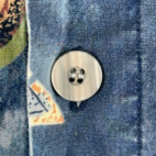 Vintage Territory Ahead Shirt Blue Abstract Art Clouds Animals Faces 90s Adult XXL 2XL