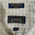 Vintage Arrow Dress Shirt Windowpane Plaid 80s Oxford Adult EXTRA LARGE