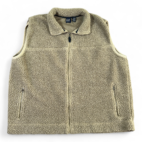 Vintage Gap Vest Brown Sherpa Fleece Zip Up 90s Adult XXL 2XL