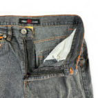 Vintage Noiz Jeans Gray Embroidered Skater Baggy Y2K Mens 32x29