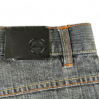 Vintage Noiz Jeans Gray Embroidered Skater Baggy Y2K Mens 32x29