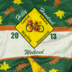 Peak 1 Cycling Jersey Green Yellow Indiana Hilly Hundred 2013 Adult EXTRA LARGE