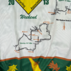 Peak 1 Cycling Jersey Green Yellow Indiana Hilly Hundred 2013 Adult EXTRA LARGE