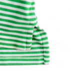 Vintage Ralph Lauren Polo Shirt Green White Stripe Small Pony 90s Adult MEDIUM