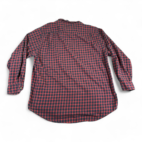 Vintage Abercrombie & Fitch Shirt Red Blue Plaid Button Up Adult EXTRA LARGE