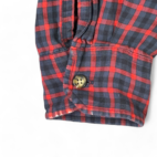 Vintage Abercrombie & Fitch Shirt Red Blue Plaid Button Up Adult EXTRA LARGE