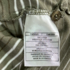 Nike Polo Shirt Brown Striped Spell Out Swoosh Y2K Adult LARGE
