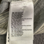 North Face Polo Shirt Gray Striped Pocket Adult LARGE