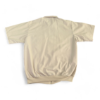 Vintage John Blair Guayabera Shirt Adult LARGE Brown Cuban Faux Zip Golf 90s