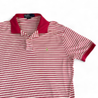 Vintage Ralph Lauren Polo Shirt Blue Yellow Stripe Small Pony 90s Adult MEDIUM COPY