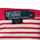 Vintage Ralph Lauren Polo Shirt Blue Yellow Stripe Small Pony 90s Adult MEDIUM COPY