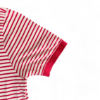 Vintage Ralph Lauren Polo Shirt Pink White Stripe Small Pony 90s Adult MEDIUM