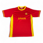 Spain Football Soccer Jersey Red Yellow EB Sports Adult MEDIUM