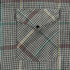 Vintage Panhandle Slim Western Shirt Brown 80s Plaid Pearl Snap Adult EXTRA LARGE