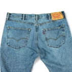 Levis 501 Jeans Blue Light Wash Straight Button Fly Mens 36x30