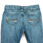 Ariat Jeans Blue Dark Wash Denim M4 Low Rise Boot Cut Mens 38x30