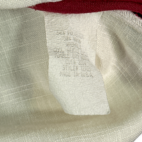 Vintage Alan Stewart Polo Shirt White Red Bowling Colorblock Banded 80s Adult LARGE