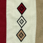 Vintage Alan Stewart Polo Shirt White Red Bowling Colorblock Banded 80s Adult LARGE